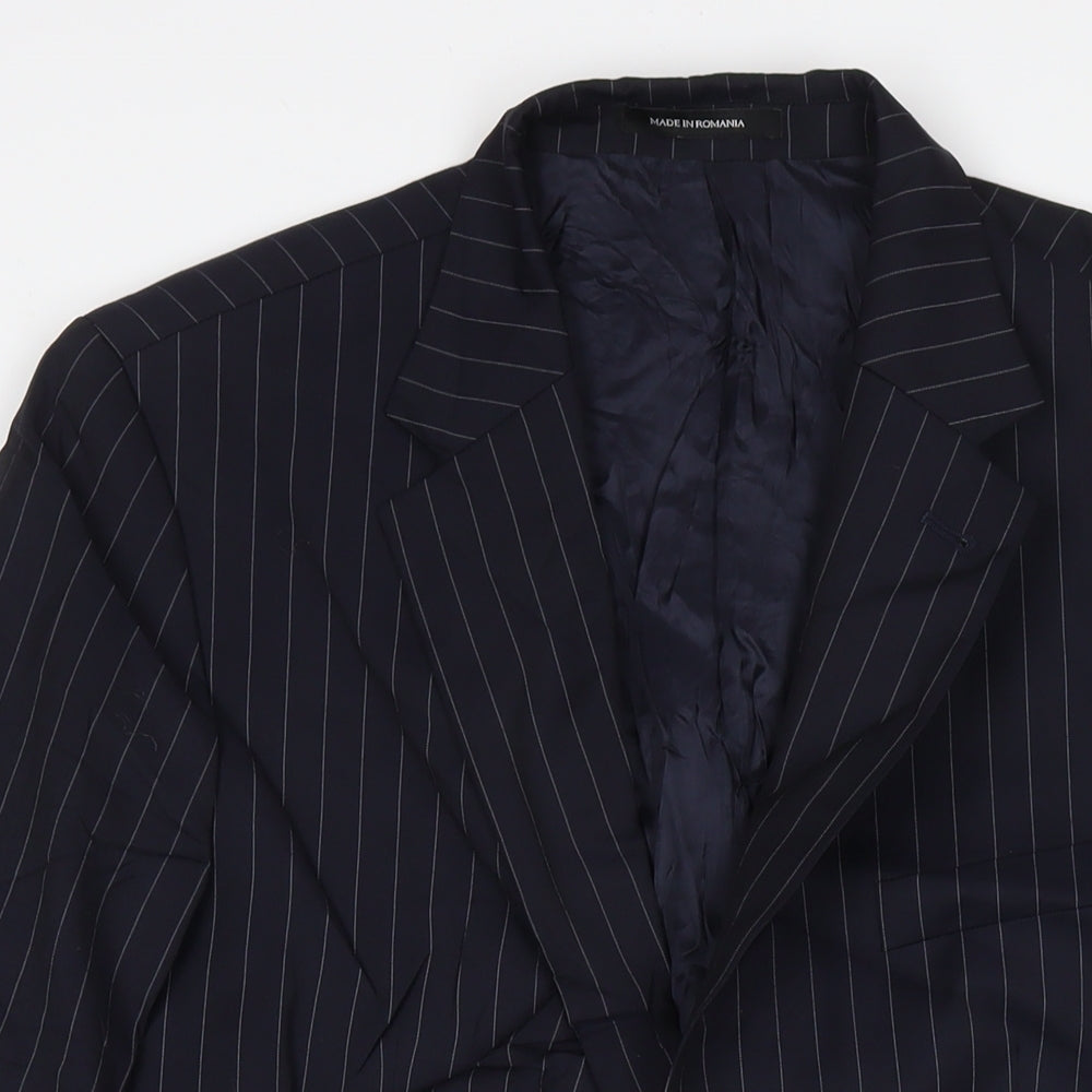 Mens UK Size 42 H&M Regular Blue Suit Jacket
