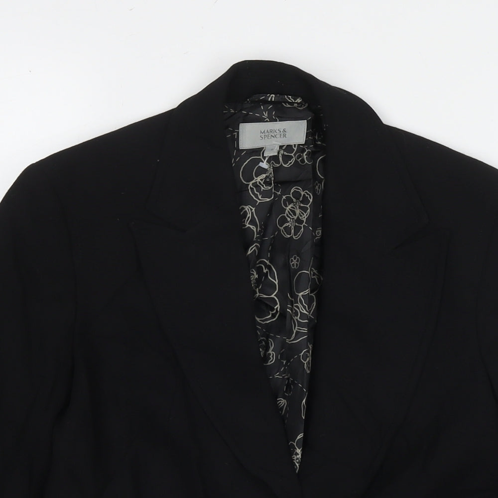Womens UK Size 8 Marks and Spencer Black Jacket