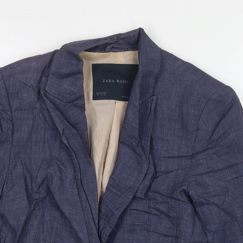 Womens UK Size M Zara Blue Jacket