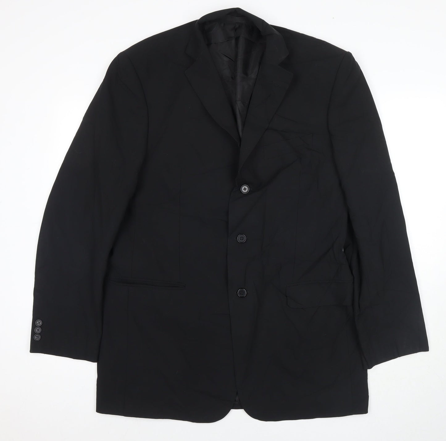Mens UK Size 42 Marks and Spencer Regular Black Suit Jacket