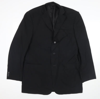 Mens UK Size 42 Marks and Spencer Regular Black Suit Jacket