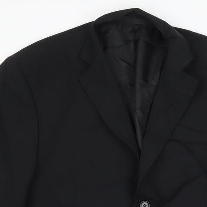 Mens UK Size 42 Marks and Spencer Regular Black Suit Jacket