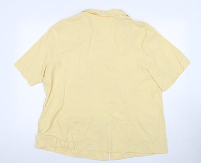 essence Womens Yellow Jacket Blazer Size 22 Button