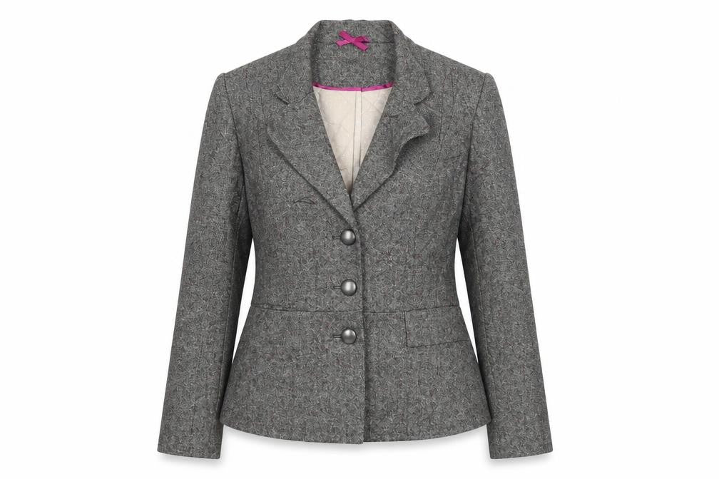 Minuet Womens Grey Jacket Blazer Size 10 Button
