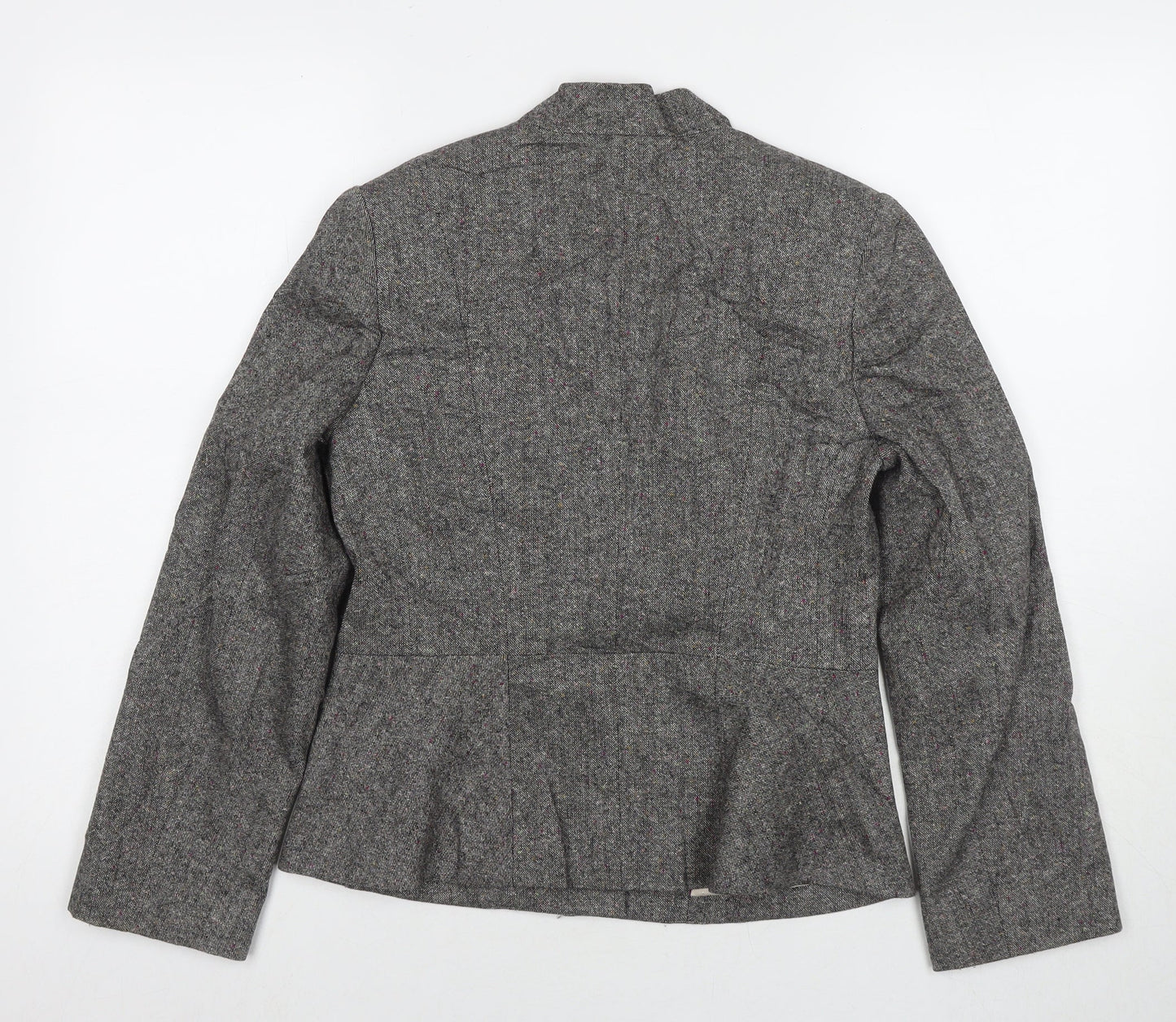 Minuet Womens Grey Jacket Blazer Size 10 Button