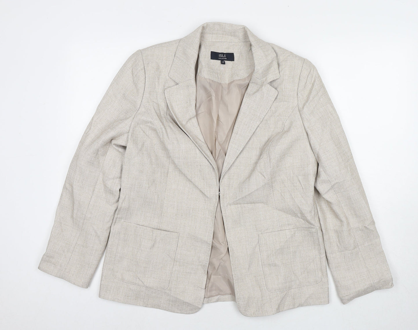 Womens UK Size 12 EWM Beige Jacket
