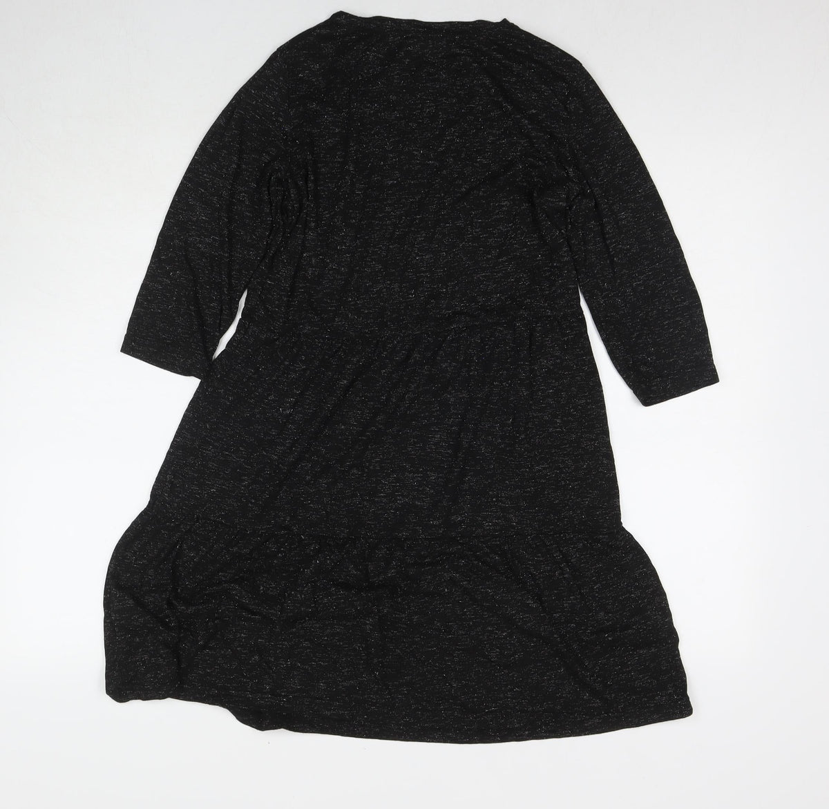 Beloved Womens Black Polyester Fit & Flare Size 8 Round Neck Pullover