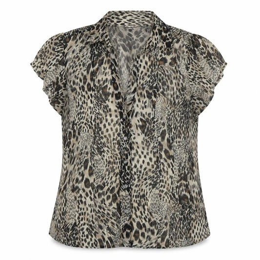 Womens UK Size 16 Select Beige Basic Button-Up