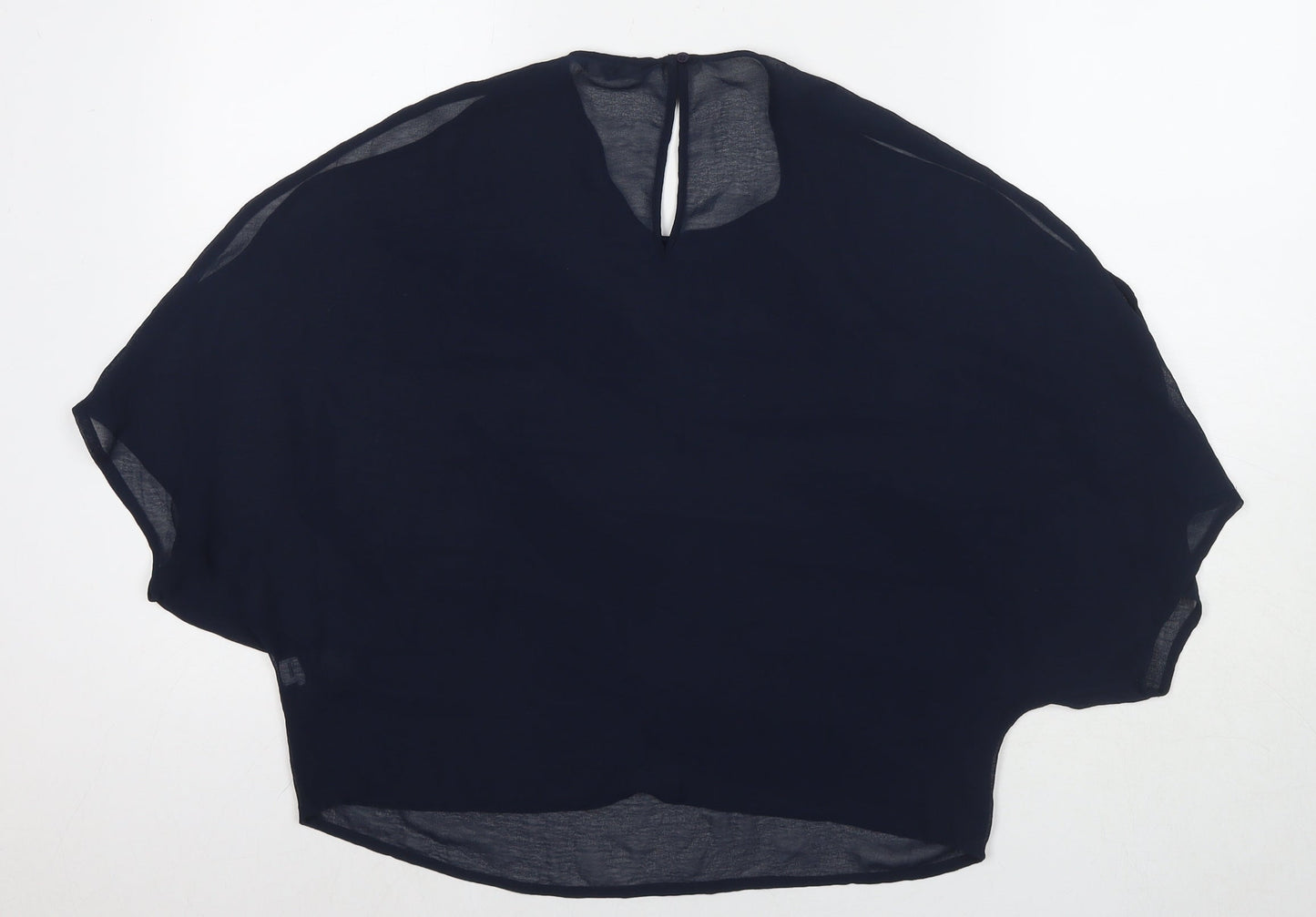 Womens UK Size 10 New Look Blue Basic Blouse
