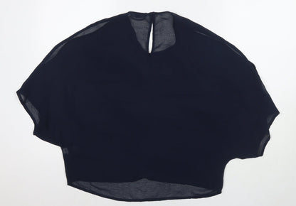 Womens UK Size 10 New Look Blue Basic Blouse