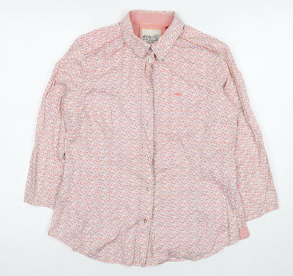 Womens UK Size 10 Esprit Multicoloured Basic Button-Up