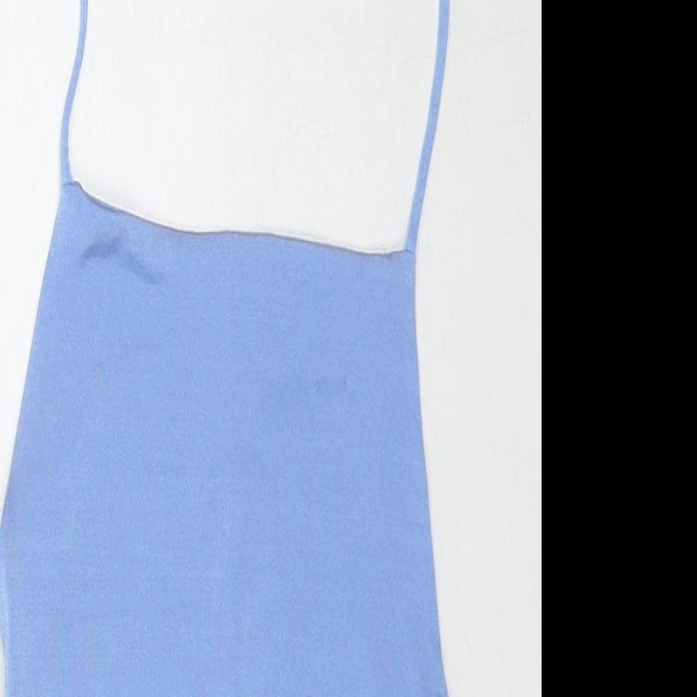 H&M Womens Blue Polyester Bodysuit One-Piece Size XS Snap