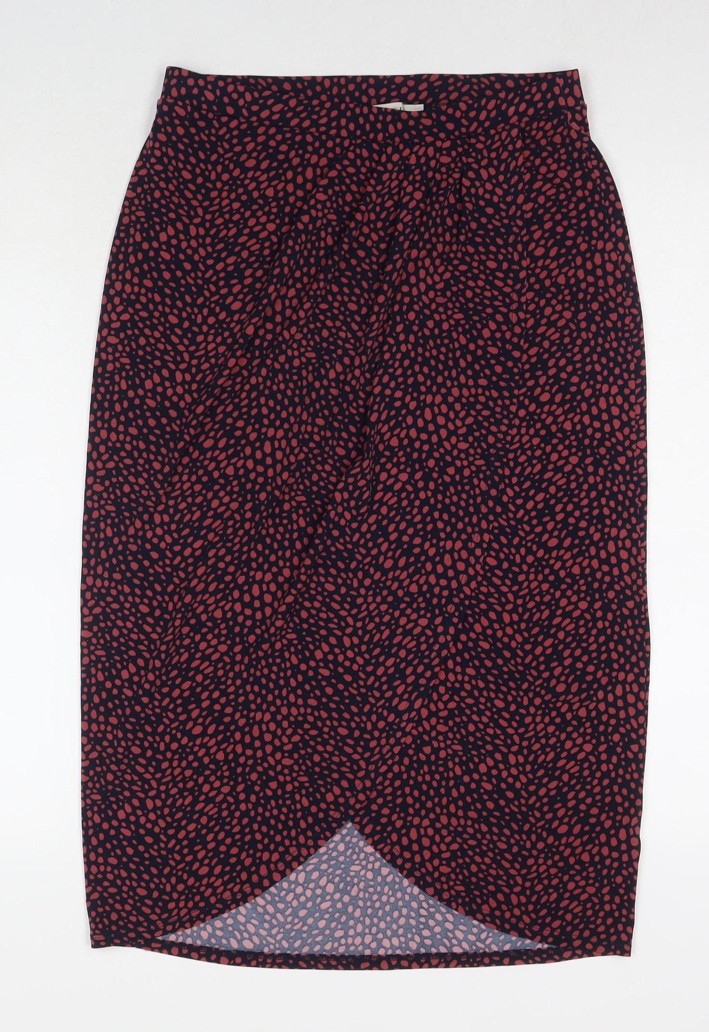 Oasis Womens Multicoloured Geometric Polyester A-Line Skirt Size S