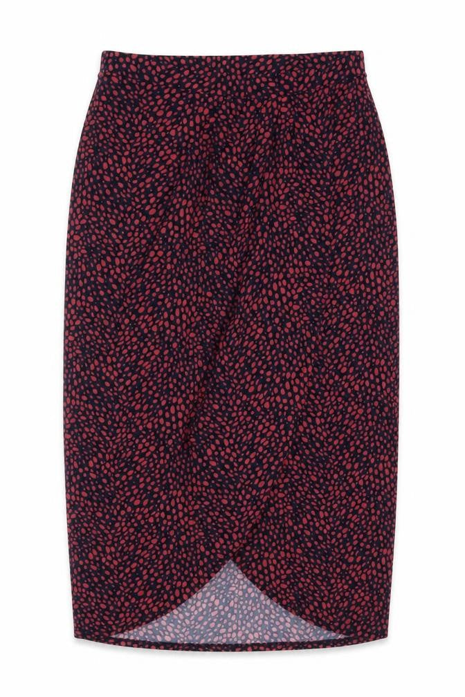 Womens UK Size S Oasis A-Line Rayon Skirt