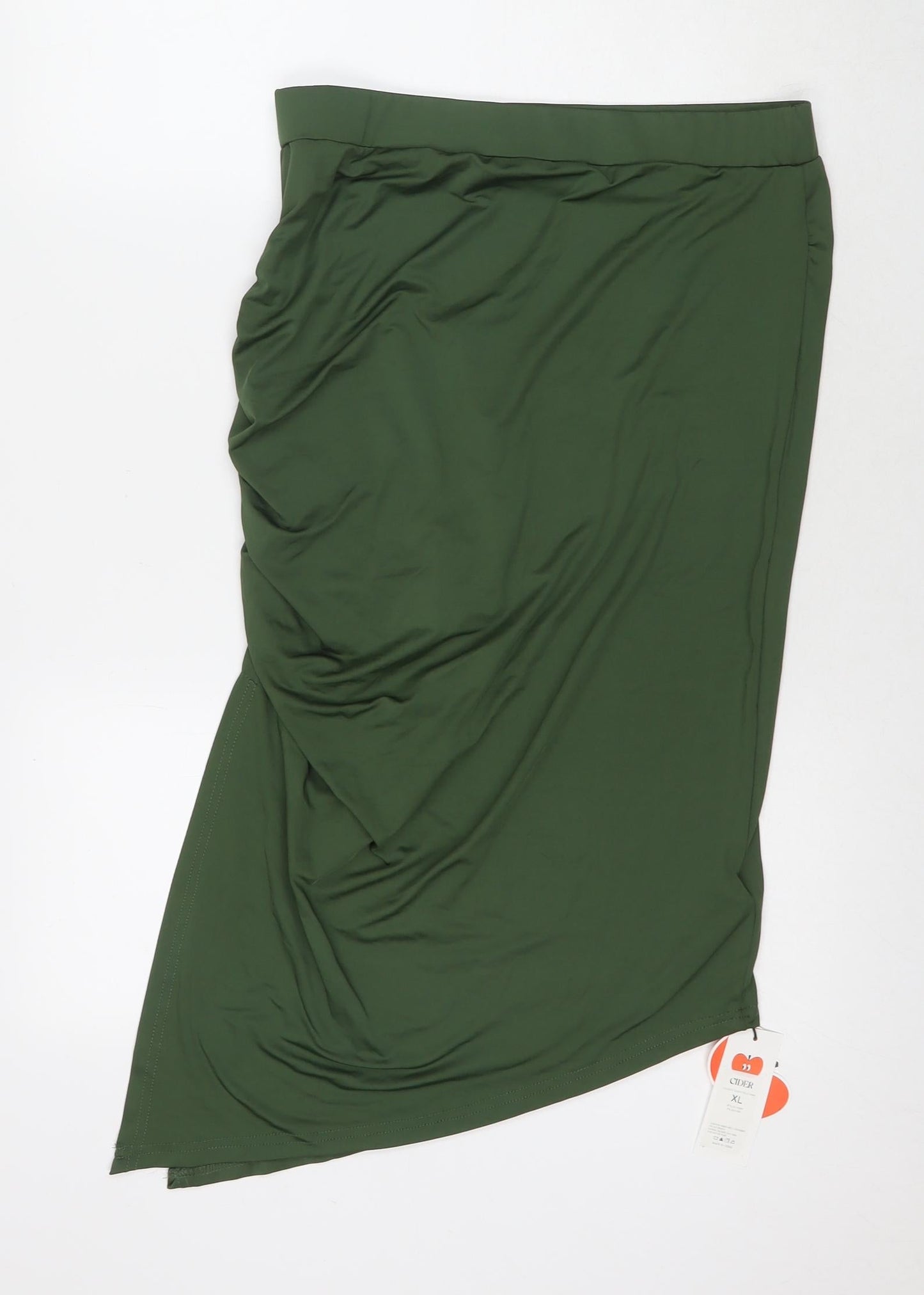 Cider Womens Green Polyester Bandage Skirt Size XL