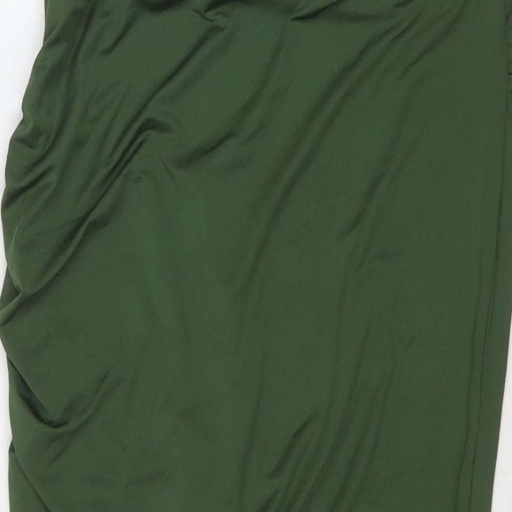 Cider Womens Green Polyester Bandage Skirt Size XL