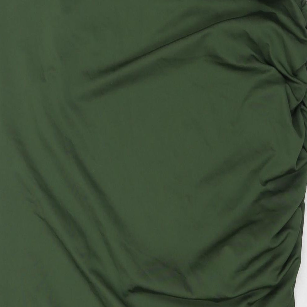 Cider Womens Green Polyester Bandage Skirt Size XL