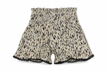 Three Dots Womens Beige Spotted Viscose Mom Shorts Size S L3 in Regular Pull On