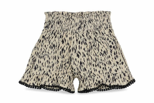 Three Dots Womens Beige Spotted Viscose Mom Shorts Size S L3 in Regular Pull On