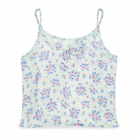 Womens UK Size L Hollister Blue Cropped Tank