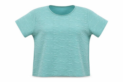 Womens UK Size 18 EWM Blue Basic T-Shirt