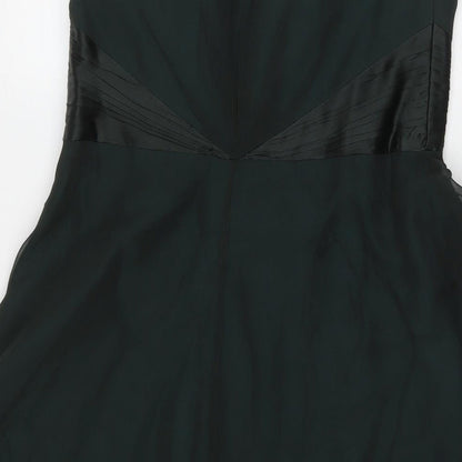 Coast Womens Green Polyester Fit & Flare Size 8 Sweetheart Zip - Strapless