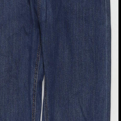 Zacc Mens Blue Cotton Straight Jeans Size 35 in L30 in Regular Zip