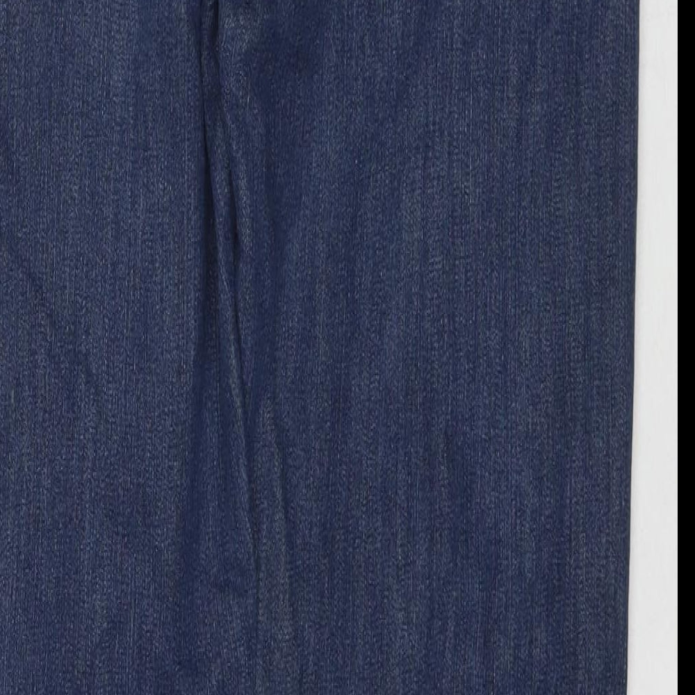 Zacc Mens Blue Cotton Straight Jeans Size 35 in L30 in Regular Zip