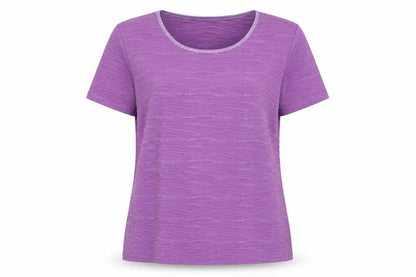 Womens UK Size L EWM Purple Basic T-Shirt