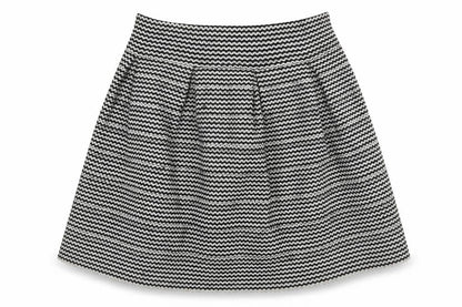 Tacera Womens Multicoloured Polyester A-Line Skirt Size M Zip