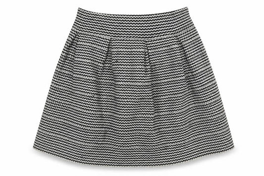 Tacera Womens Multicoloured Polyester A-Line Skirt Size M Zip