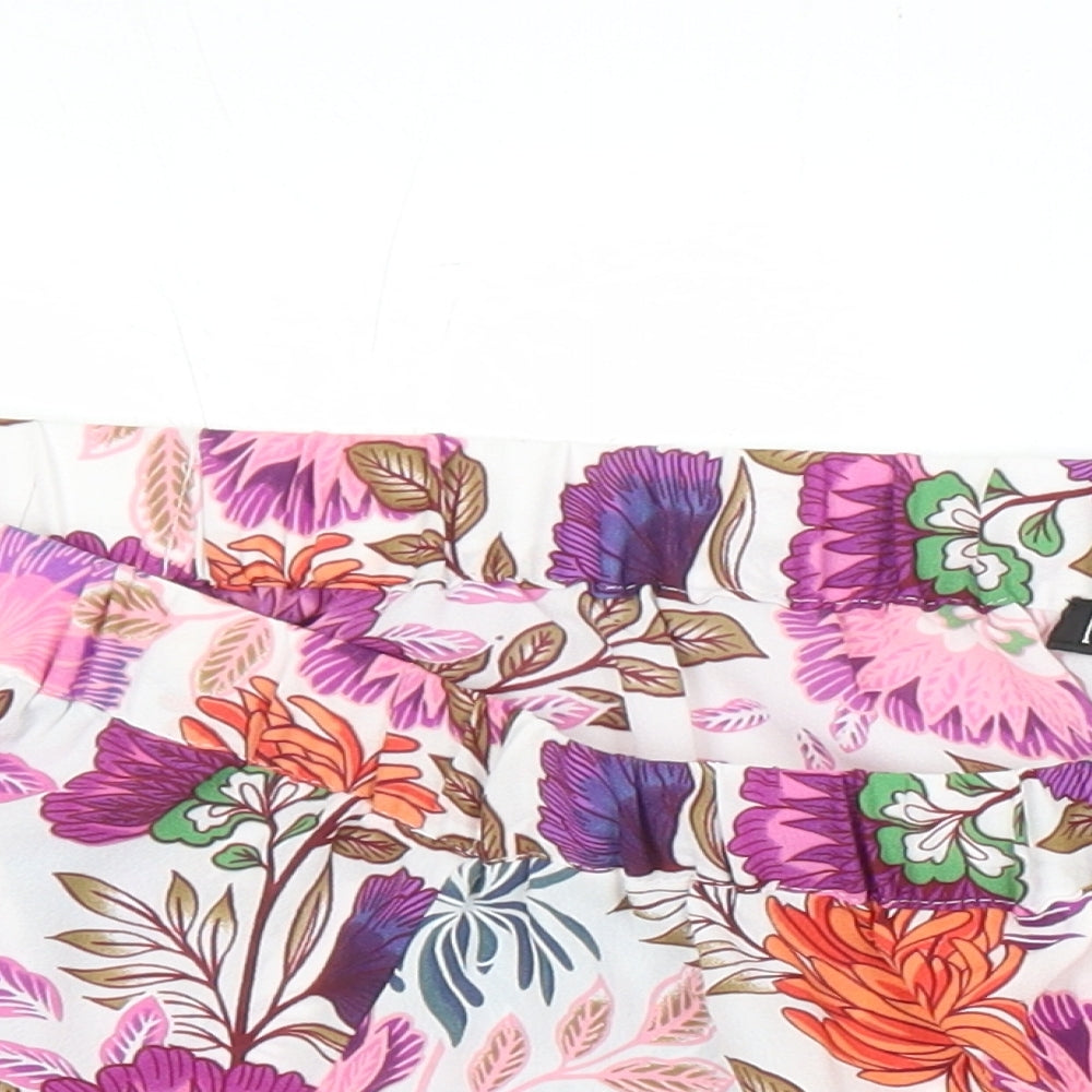 INC Womens Multicoloured Floral Polyester Tunic Blouse Size XL Off the Shoulder