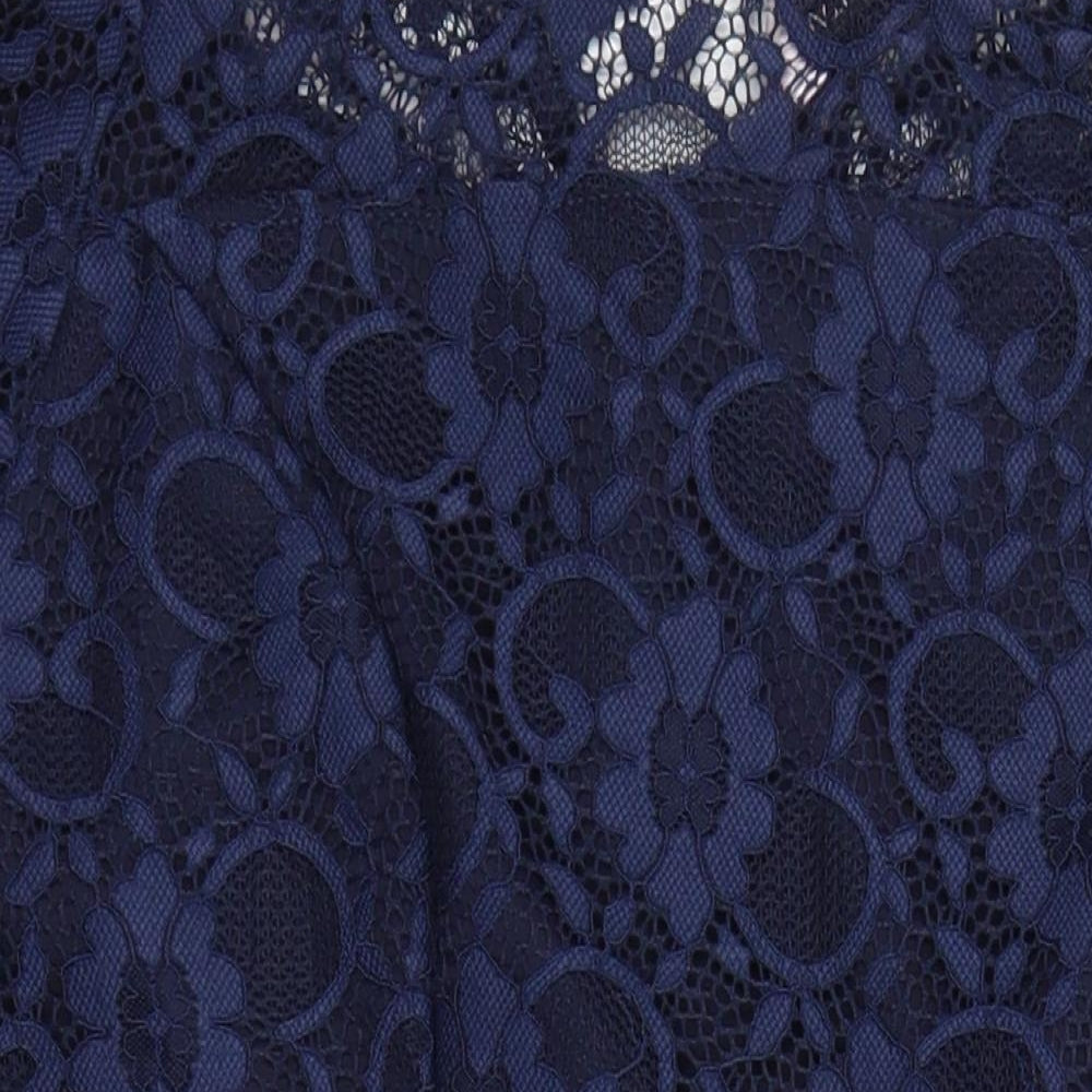 Dorothy Perkins Womens Blue Nylon A-Line Size 22 Round Neck Zip - Maternity