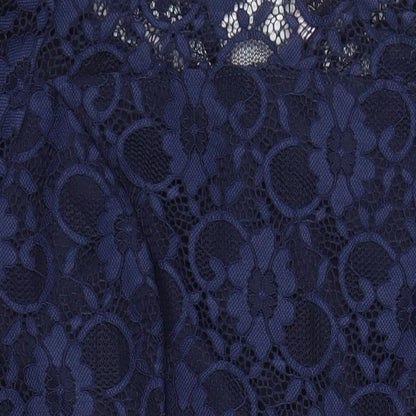 Dorothy Perkins Womens Blue Nylon A-Line Size 22 Round Neck Zip - Maternity