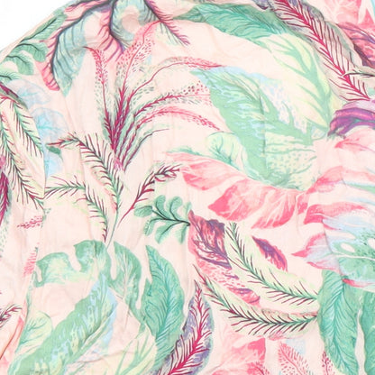 Pretty Secrets Womens Multicoloured Floral Viscose Kimono Pyjama Top Size 12 Button