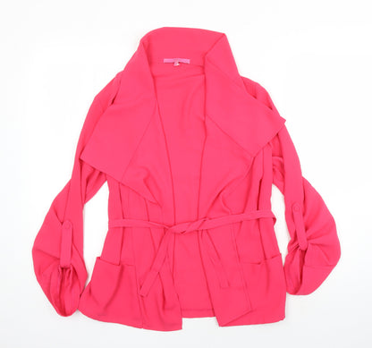 Womens UK Size 10 NEXT Pink Kimono Blouse