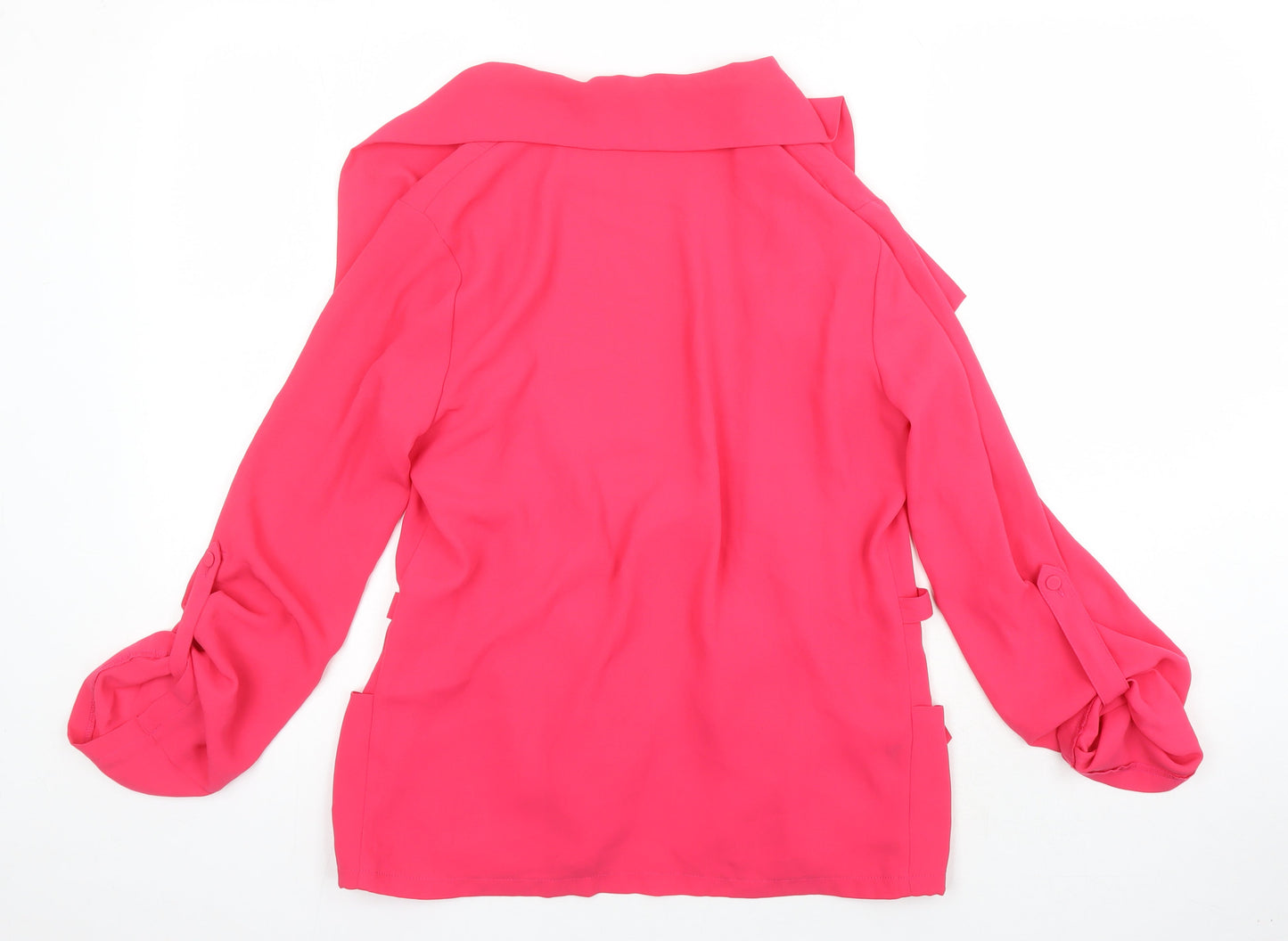 Womens UK Size 10 NEXT Pink Kimono Blouse