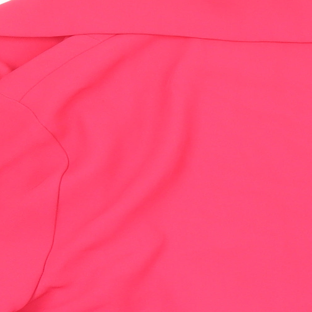 Womens UK Size 10 NEXT Pink Kimono Blouse