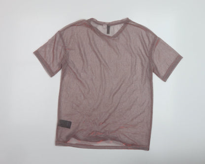 Womens UK Size S H&M Pink Basic T-Shirt