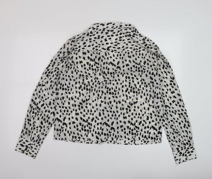 Womens UK Size 12 Topshop Ivory Basic Blouse