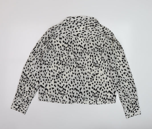 Womens UK Size 12 Topshop Ivory Basic Blouse