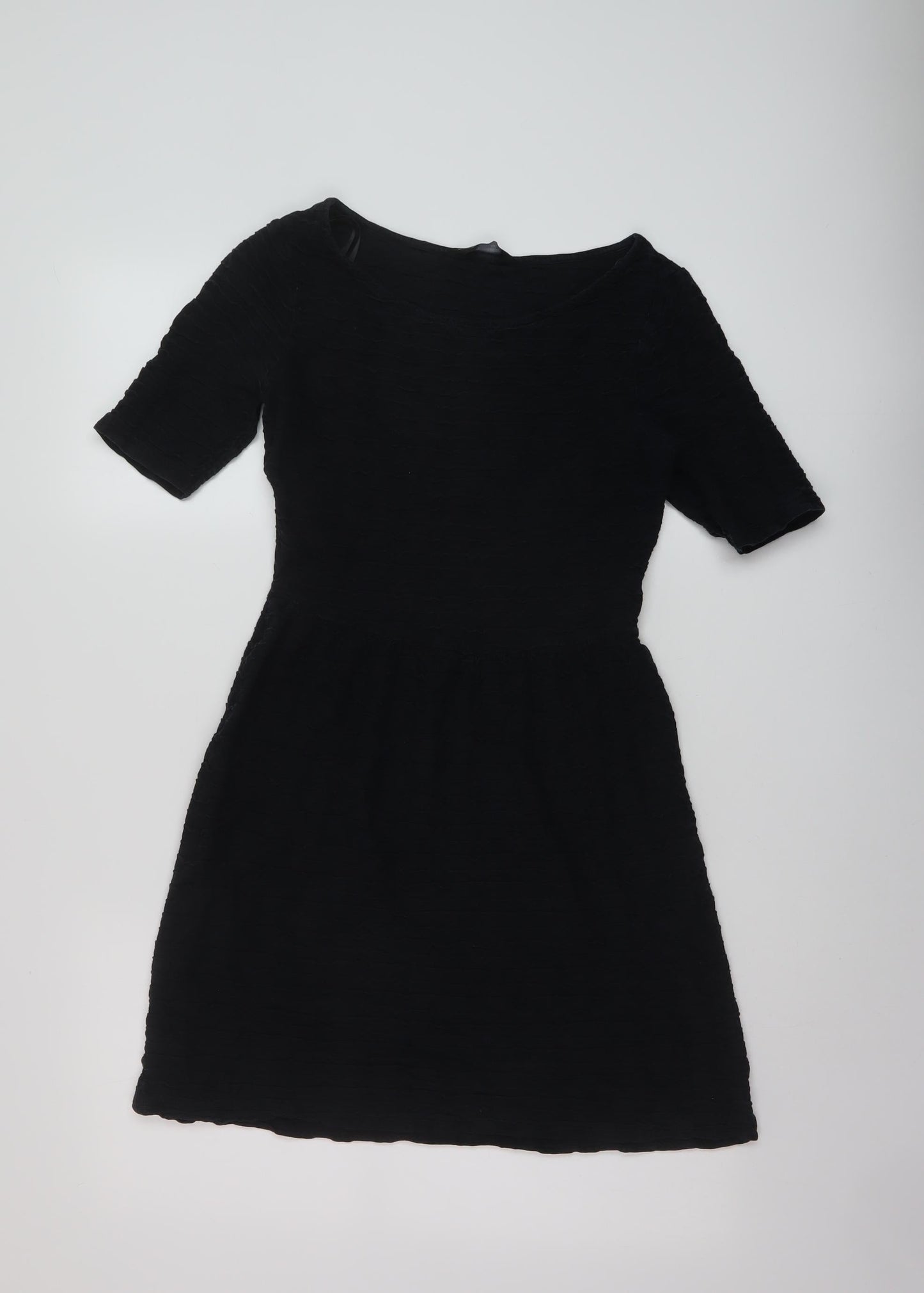 Dorothy Perkins Womens Black Polyester A-Line Size 10 Round Neck Pullover
