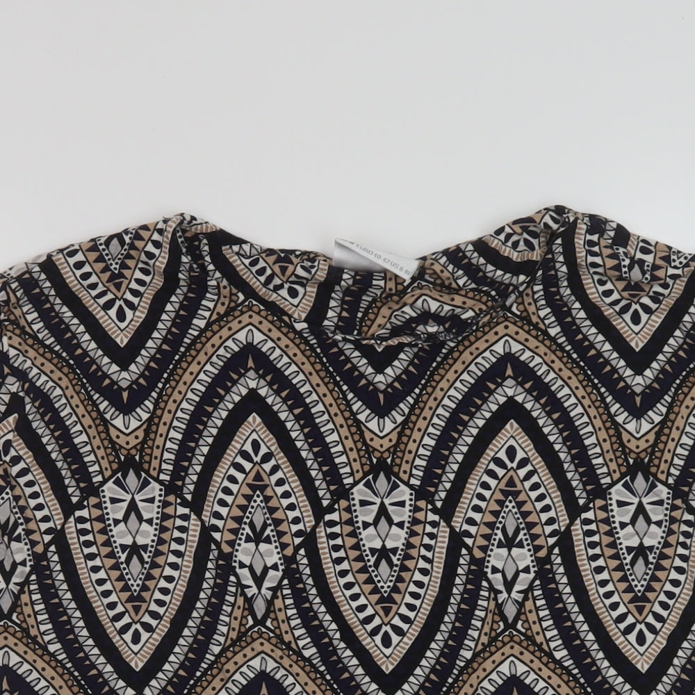 Womens UK Size 8 Wallis Multicoloured Basic T-Shirt