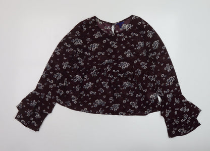 Womens UK Size S Aeropostale Red Basic Blouse