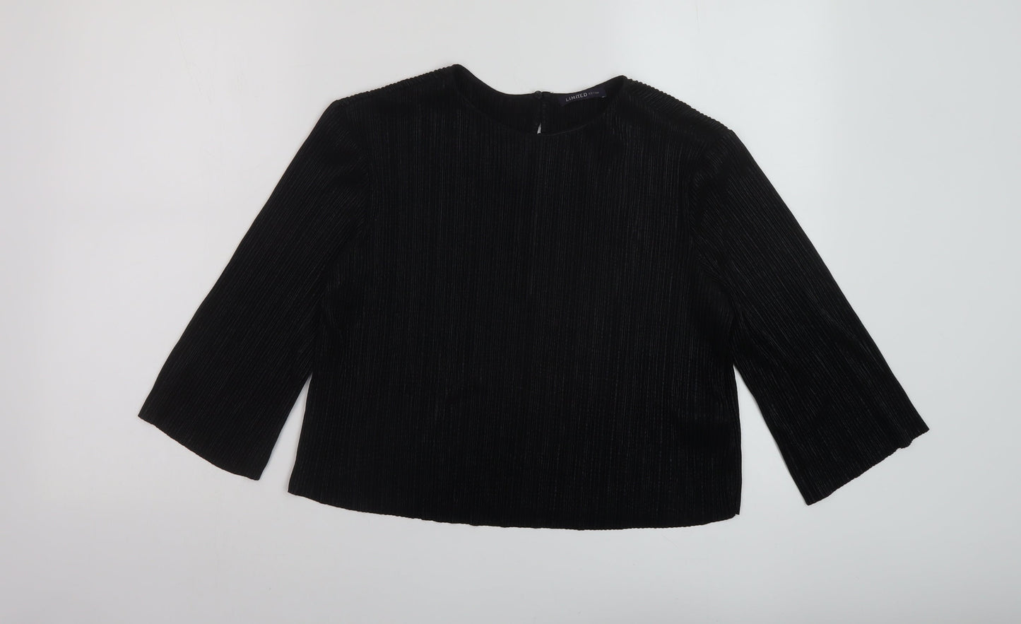 Womens UK Size 10 Marks and Spencer Black Basic Blouse