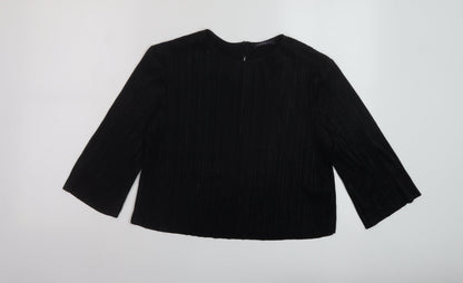 Womens UK Size 10 Marks and Spencer Black Basic Blouse