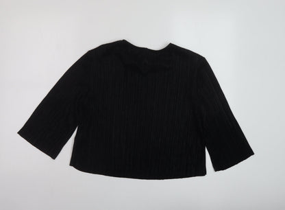 Womens UK Size 10 Marks and Spencer Black Basic Blouse