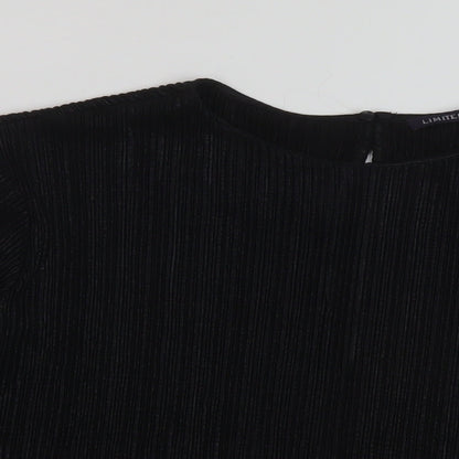 Womens UK Size 10 Marks and Spencer Black Basic Blouse