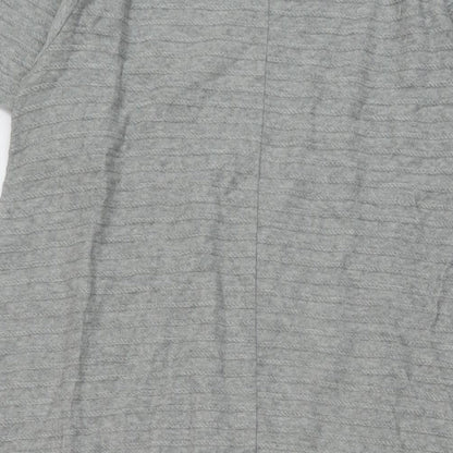 Uniqlo Womens Grey Cotton A-Line Size M Round Neck Pullover