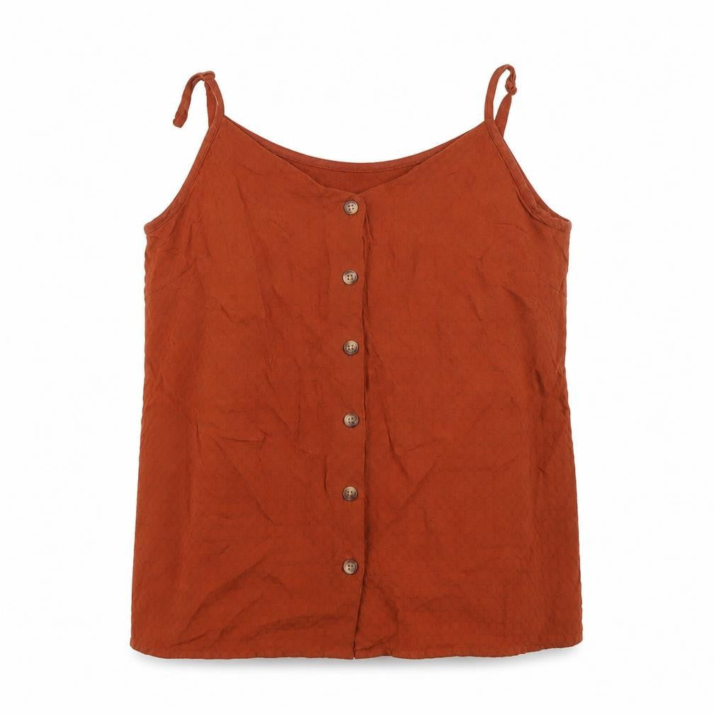 Womens UK Size 8 Warehouse Brown Basic Tank